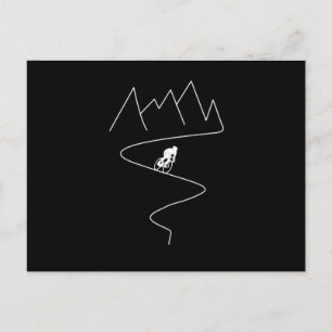 MTB Mountain Biking Bike Cyclist Cycling Bicycle G Postcard