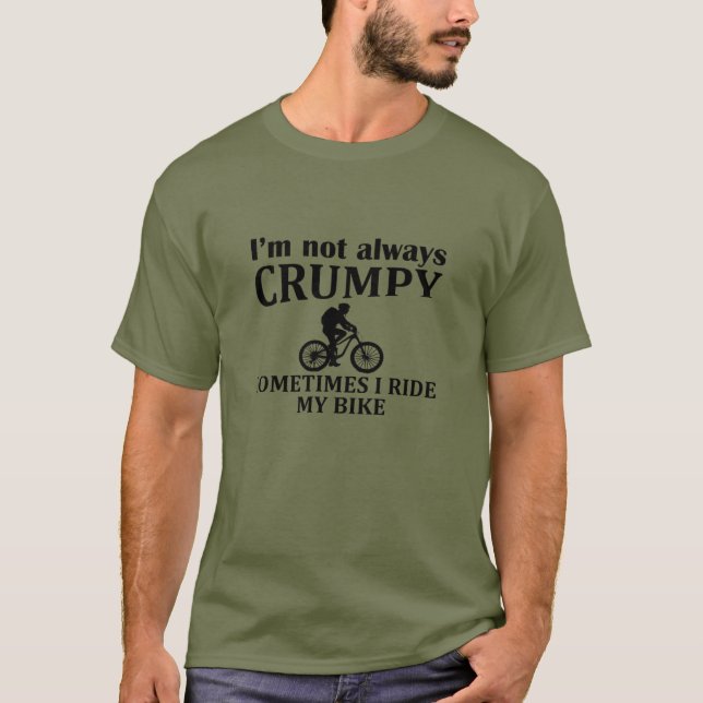 MTB Mountain Biking Humour Funny Cycling Quote T-Shirt (Front)
