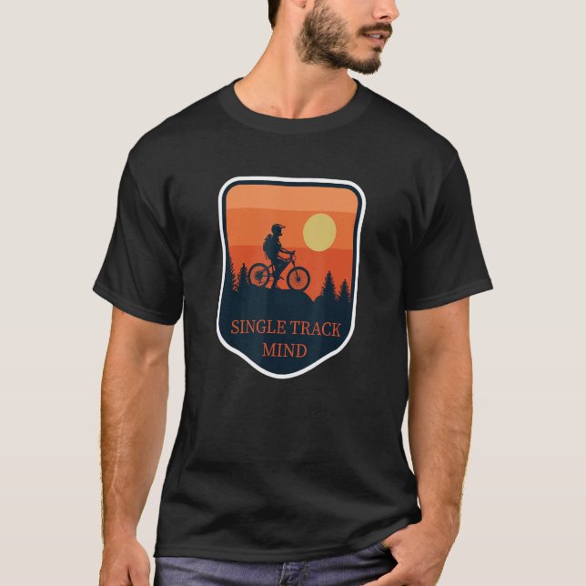 Mtb Single Track Trail Full Suspension Enduro Moun T-Shirt (Front)