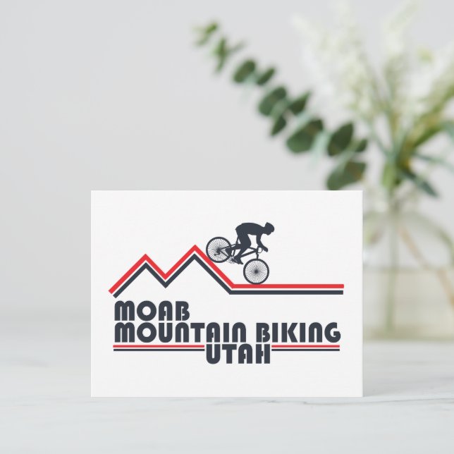 Mtb Utah - Moab Mountain Biking Holiday Postcard (Standing Front)