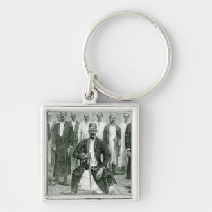 Mtesa,the Emperor of Uganda and other chiefs Keychain