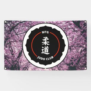 MTG Judo Club - Bannière de fleurs de cerisiers