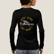 MTLP Womens Print Guns Not Money Long Sleeve