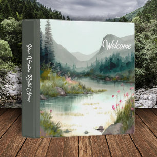 Mtn River Adventure Vacation Rental 1.4" wide Binder