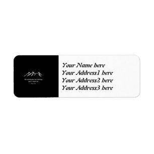 Mtns are calling/Snowy blizzard on Black Design
