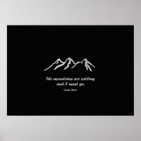 Mtns are calling/Snowy blizzard on Black Design
