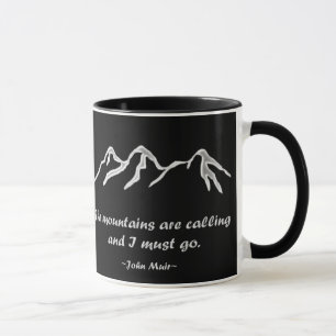 Mtns are calling / Snowy / Custom Colour Mug