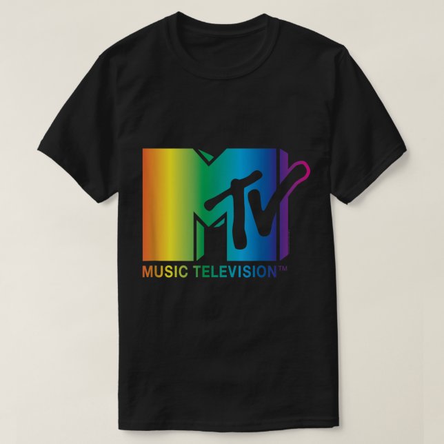 MTV Rainbow Logo  T-Shirt (Design Front)