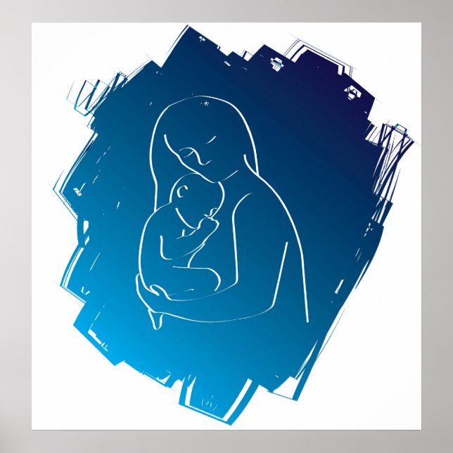 mu and baby poster (Front)