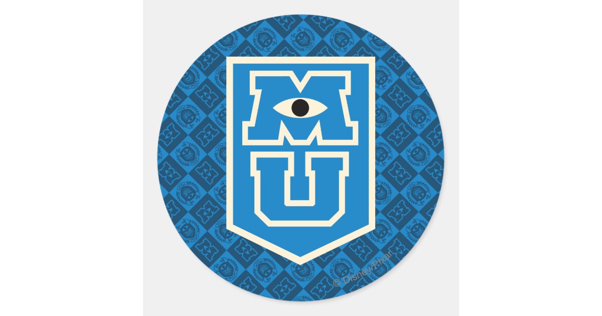 MU Flag Logo Classic Round Sticker | Zazzle