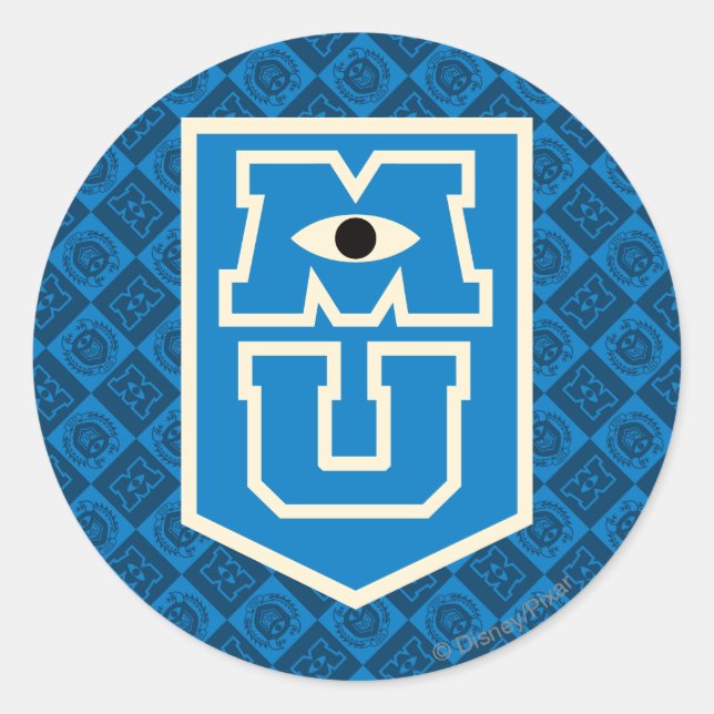 MU Flag Logo Classic Round Sticker (Front)