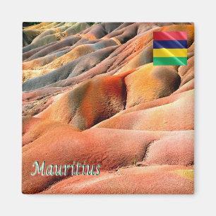 MU - Mauritius - Chamarel - Coloured Earths Magnet