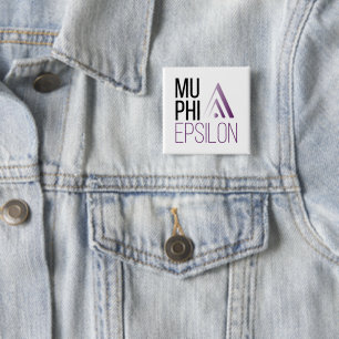 Mu Phi Epsilon Logo 2 Inch Square Button