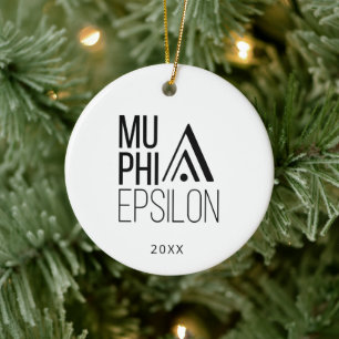 Mu Phi Epsilon Logo Ceramic Ornament
