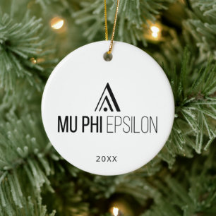 Mu Phi Epsilon Logo Ceramic Ornament