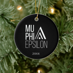 Mu Phi Epsilon Logo Ceramic Ornament
