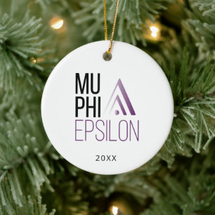 Mu Phi Epsilon Logo Ceramic Ornament