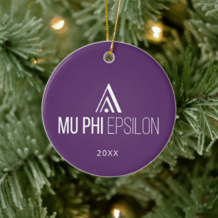 Mu Phi Epsilon Logo Ceramic Ornament