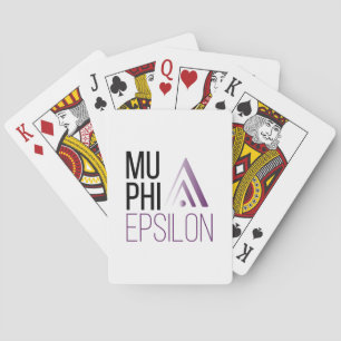 Mu Phi Epsilon Logo Playing Cards