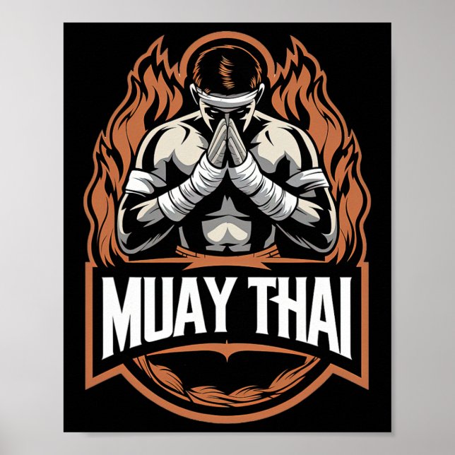 Muay Thai And Thai Boxing Fighter  Poster (Front)