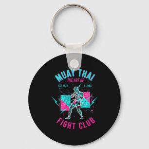 Muay Thai Art of 8 Limbs Cyber Fight Club Keychain
