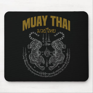 Muay Thai Art Twin Tigers Muay Thai Fighter Mma Ma Mouse Pad
