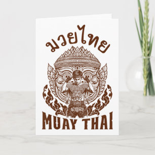 Muay Thai Boxer Boxing Lover Thai Boxing Thailand  Card