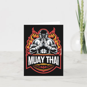 Muay Thai Boxing Fighter Card