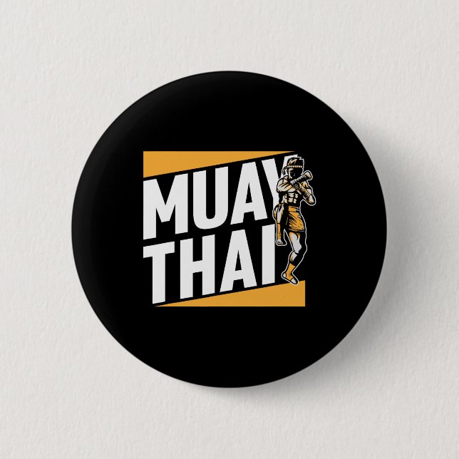 Muay Thai Boxing Hob  2 Inch Round Button (Front)