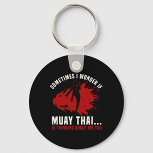 Muay Thai Boxing Teacher Kickboxing Martial Arts I Keychain