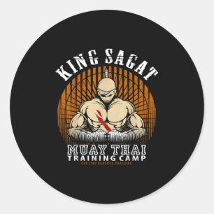 Muay Thai Boxing Training Gym - Sagat Training Cam Classic Round Sticker