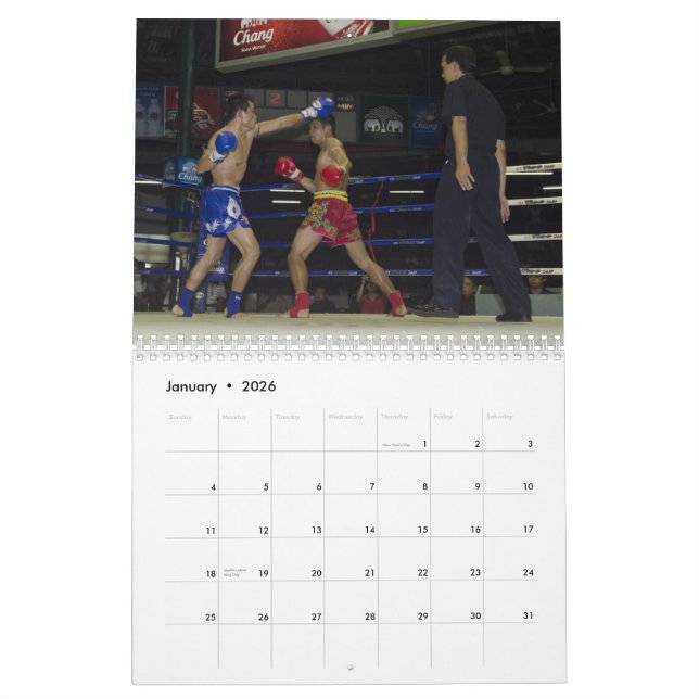 Muay Thai Calendar (Jan 2026)