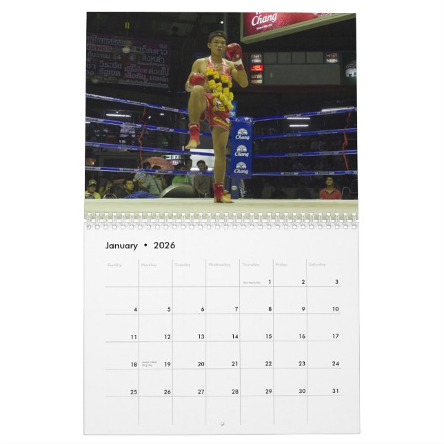 Muay Thai Calendar (Jan 2026)