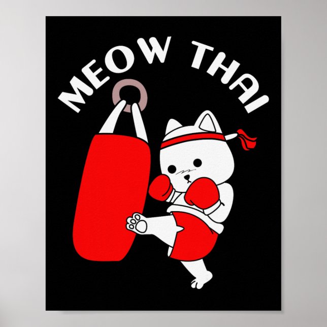 Muay Thai Cat Meow Thai  Poster (Front)