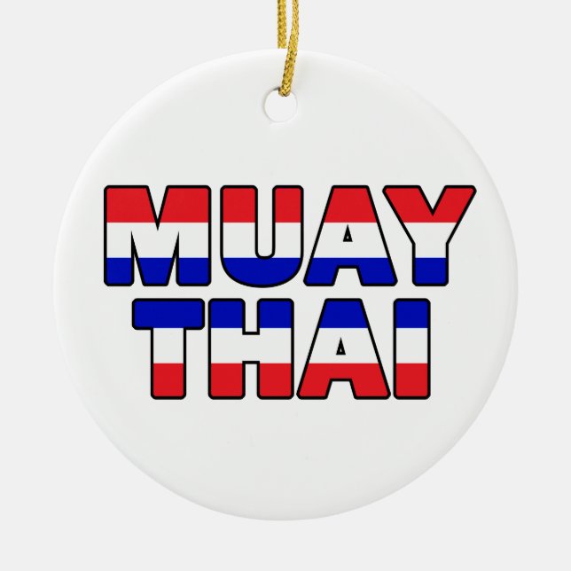Muay Thai Ceramic Ornament (Front)