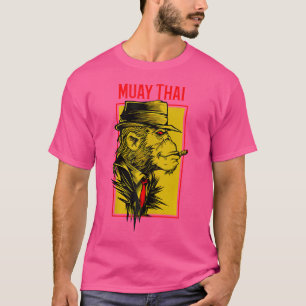 Muay Thai Chimp Jiu-Jitsu Mma Fighting Muay Thai T-Shirt