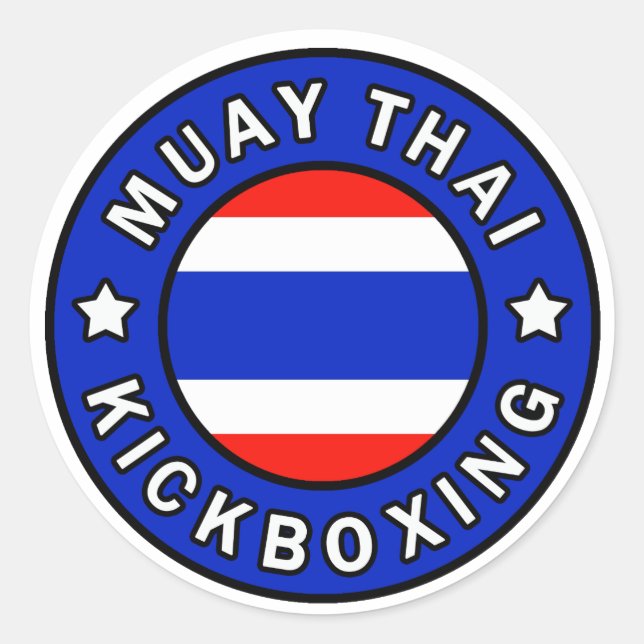 Muay Thai Classic Round Sticker (Front)