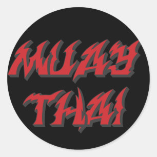 Muay Thai Classic Round Sticker