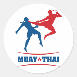 Muay Thai Classic Round Sticker