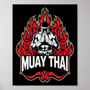 Muay Thai - Cool Thai Boxing Fighter  Poster