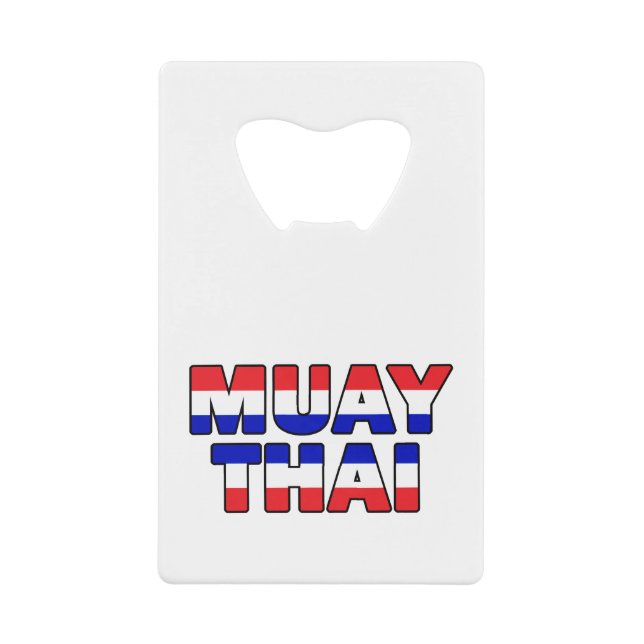Muay Thai Credit Card Bottle Opener (Front)