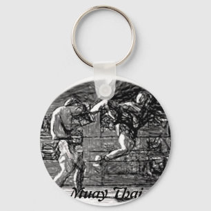 Muay Thai, Fight, Thai-Boxing Keychain