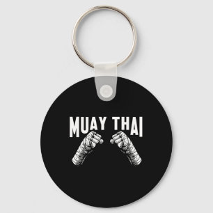 Muay Thai Fighter Fists Mma Club Martial Arts Figh Keychain