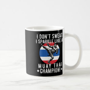 Muay Thai Fighter For Men Dad Boys Thai Kickboxing Coffee Mug
