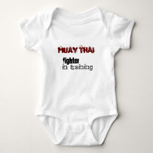 Muay Thai - fighter in training Baby Bodysuit
