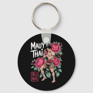 Muay Thai Fighter Kickboxing Martial Arts Lovers Keychain
