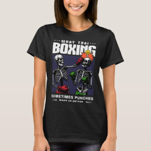 Muay Thai Fighter Mma Vintage Funny Martial Arts H T-Shirt