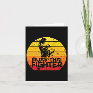 Muay Thai Fighter Thai Boxing Martial Arts Combat  Card