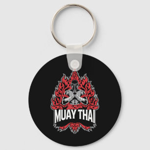 Muay Thai Fighting - Thai Boxing Fighter Keychain