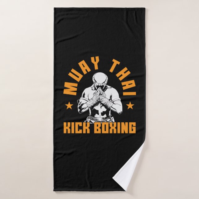 Muay Thai Kickboxen Bath Towel (Bath Towel)